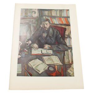 Paul Cezanne Portrait of Gustave Geffroy Print Vintage 53836